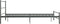 vidaXL - Bedframe - metaal - grijs - 120x200 - cm