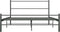 vidaXL - Bedframe - metaal - grijs - 120x200 - cm