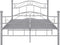 vidaXL - Bedframe - metaal - grijs - 120x200 - cm