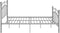 vidaXL - Bedframe - metaal - grijs - 120x200 - cm