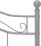 vidaXL - Bedframe - metaal - grijs - 120x200 - cm