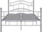 vidaXL - Bedframe - metaal - grijs - 120x200 - cm