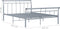 vidaXL - Bedframe - metaal - grijs - 140x200 - cm
