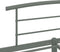 vidaXL - Bedframe - metaal - grijs - 140x200 - cm