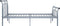 vidaXL - Bedframe - metaal - grijs - 140x200 - cm