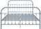 vidaXL - Bedframe - metaal - grijs - 140x200 - cm