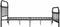 vidaXL - Bedframe - metaal - grijs - 140x200 - cm