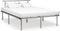 vidaXL - Bedframe - metaal - grijs - 160x200 - cm