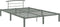 vidaXL - Bedframe - metaal - grijs - 160x200 - cm