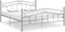 vidaXL - Bedframe - metaal - grijs - 160x200 - cm