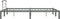 vidaXL - Bedframe - metaal - grijs - 160x200 - cm