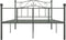 vidaXL - Bedframe - metaal - grijs - 160x200 - cm