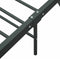 vidaXL - Bedframe - metaal - grijs - 160x200 - cm