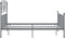 vidaXL - Bedframe - metaal - grijs - 160x200 - cm