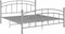 vidaXL - Bedframe - metaal - grijs - 160x200 - cm