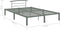 vidaXL - Bedframe - metaal - grijs - 160x200 - cm