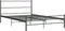 vidaXL - Bedframe - metaal - grijs - 160x200 - cm