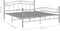 vidaXL - Bedframe - metaal - grijs - 160x200 - cm