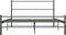 vidaXL - Bedframe - metaal - grijs - 160x200 - cm