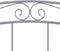 vidaXL - Bedframe - metaal - grijs - 160x200 - cm