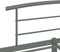 vidaXL - Bedframe - metaal - grijs - 160x200 - cm