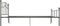 vidaXL - Bedframe - metaal - grijs - 160x200 - cm