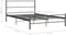 vidaXL - Bedframe - metaal - grijs - 160x200 - cm
