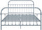 vidaXL - Bedframe - metaal - grijs - 160x200 - cm