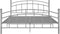 vidaXL - Bedframe - metaal - grijs - 160x200 - cm