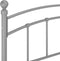 vidaXL - Bedframe - metaal - grijs - 160x200 - cm