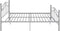 vidaXL - Bedframe - metaal - grijs - 160x200 - cm