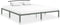 vidaXL - Bedframe - metaal - grijs - 180x200 - cm