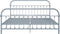 vidaXL - Bedframe - metaal - grijs - 180x200 - cm