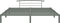 vidaXL - Bedframe - metaal - grijs - 180x200 - cm