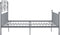 vidaXL - Bedframe - metaal - grijs - 180x200 - cm