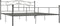 vidaXL - Bedframe - metaal - grijs - 180x200 - cm