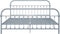 vidaXL - Bedframe - metaal - grijs - 180x200 - cm