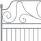 vidaXL - Bedframe - metaal - grijs - 180x200 - cm
