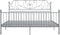 vidaXL - Bedframe - metaal - grijs - 180x200 - cm