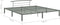 vidaXL - Bedframe - metaal - grijs - 180x200 - cm