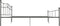 vidaXL - Bedframe - metaal - grijs - 180x200 - cm
