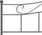 vidaXL - Bedframe - metaal - grijs - 180x200 - cm