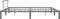 vidaXL - Bedframe - metaal - grijs - 180x200 - cm