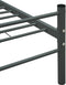 vidaXL - Bedframe - metaal - grijs - 180x200 - cm