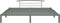 vidaXL - Bedframe - metaal - grijs - 180x200 - cm