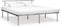 vidaXL - Bedframe - metaal - grijs - 200x200 - cm