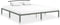 vidaXL - Bedframe - metaal - grijs - 200x200 - cm