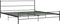 vidaXL - Bedframe - metaal - grijs - 200x200 - cm
