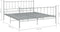 vidaXL - Bedframe - metaal - grijs - 200x200 - cm