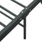 vidaXL - Bedframe - metaal - grijs - 200x200 - cm